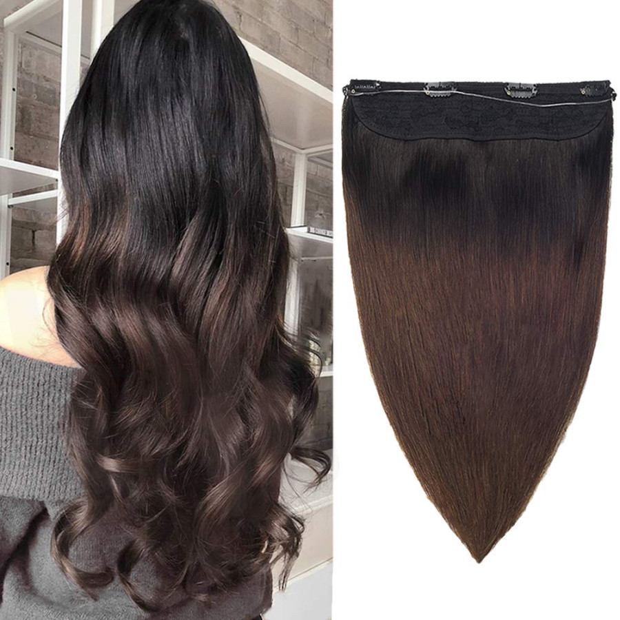 Flip In OMBRE Negru Natural / Saten Deschis
